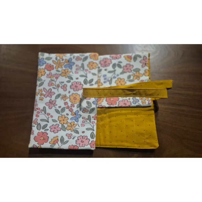 Foldable Floral Pen & Brush Case Organizer - 5