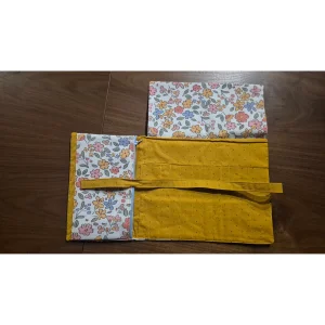 Foldable Floral Pen & Brush Case Organizer - 4