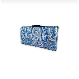 Blue Etro Patterned Evening Clutch Bag - 5