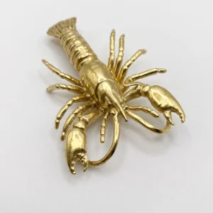 Golden Lobster Pin - 1