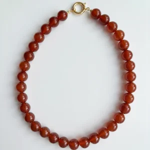 Sweet Amber Agate Necklace