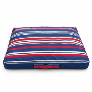 Retro Stripe Navy Kedi ve Köpek Yatağı - 1