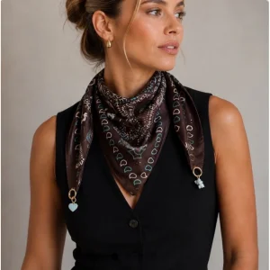 Charm Detailed Scarf - 1