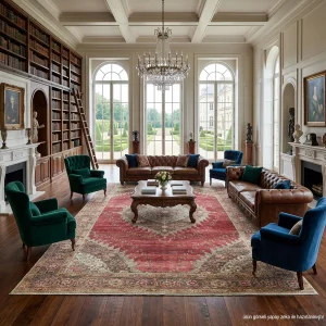 Asmira Hand-Knotted Vintage Rug 296x416 Cm - 7