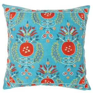 Oryel Embroidered Silk Cushion 50x50 Cm - 1