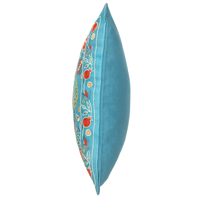 Oryel Embroidered Silk Cushion 50x50 Cm - 2