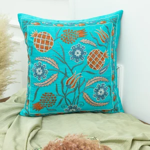 Tuvan Handmade Suzani Cushion 50x50 cm - 4