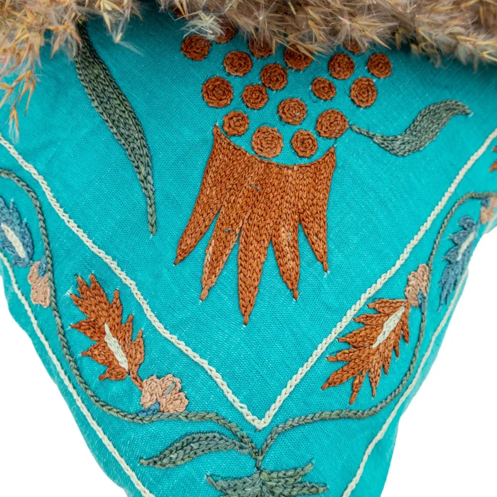 Tuvan Handmade Suzani Cushion 50x50 cm - 7