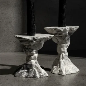 Nocturne Beton İkili Mumluk - 3