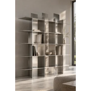 Minimal Aluminum Bookshelf - 2