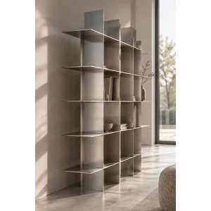 Minimal Aluminum Bookshelf - 3