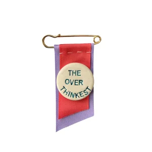 The Overthinkest Stoneware Seramik Pin Broş - 1