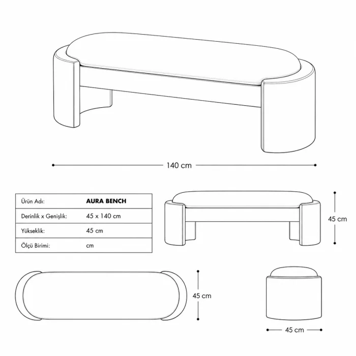 Aura Bench - 3