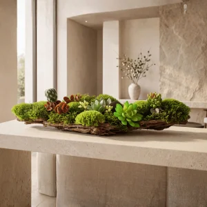 Terra Verde Doğal Yosunlu Sukulent Aranjmanı Obje - 3