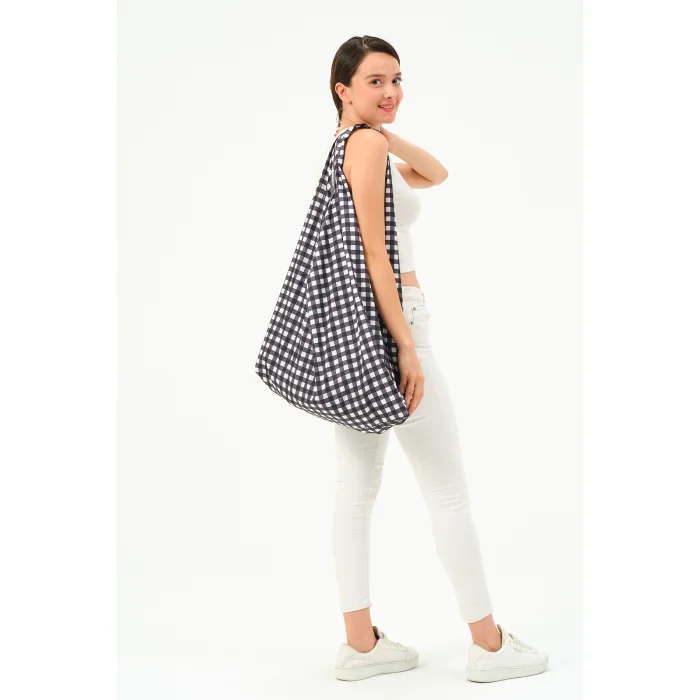 Gingham Shoulder Bag - 3