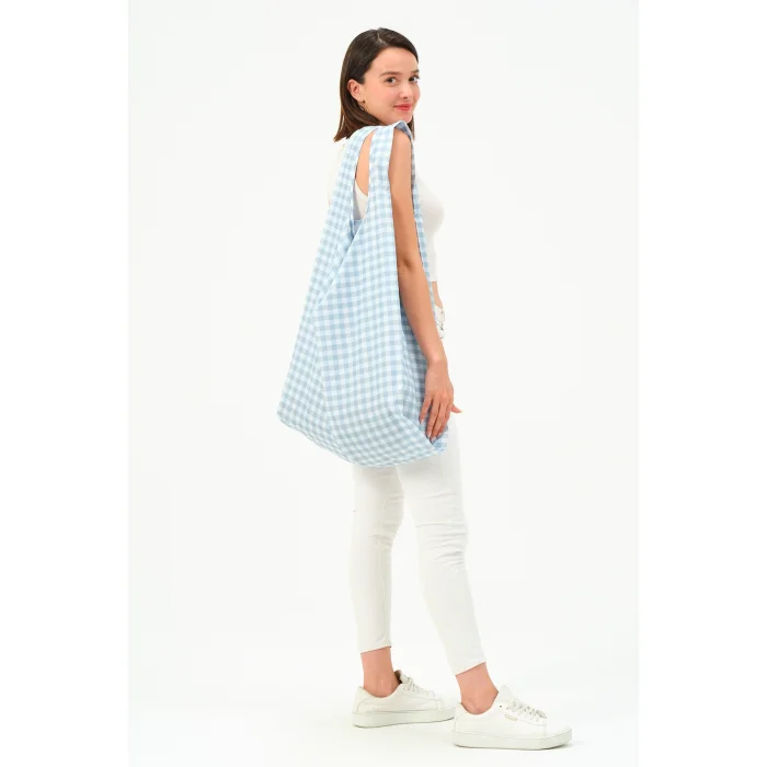 Gingham Shoulder Bag - 3