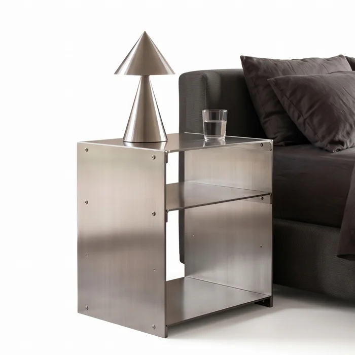 Aster Metal Nightstand - 2