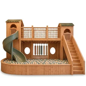 Bastide Wooden Indoor Play Park - 1