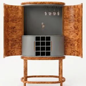 Belgrave Root Wood Bar Cabinet - 2