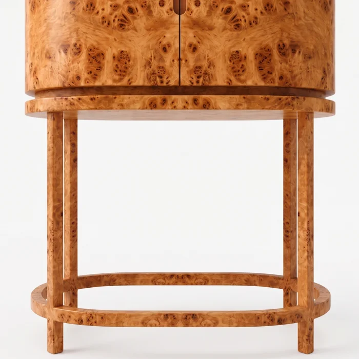 Belgrave Root Wood Bar Cabinet - 5