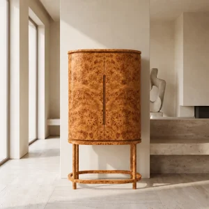Belgrave Root Wood Bar Cabinet - 3