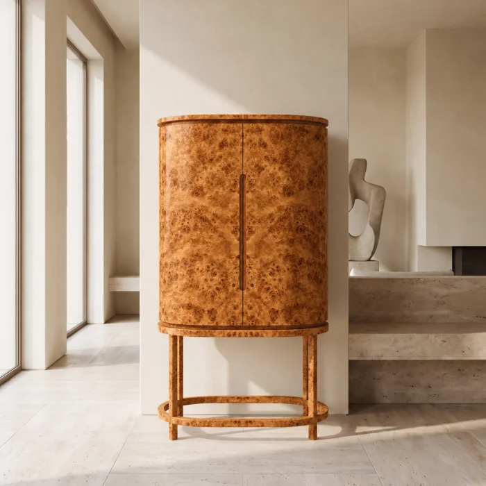 Belgrave Root Wood Bar Cabinet - 3