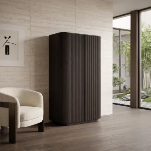 Destiny Black Oak Wood Cabinet - 4
