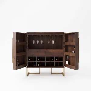 Marlow Wooden Wine Cabinet - 2