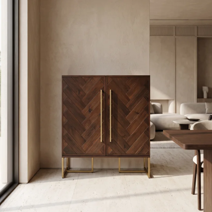 Marlow Wooden Wine Cabinet - 3