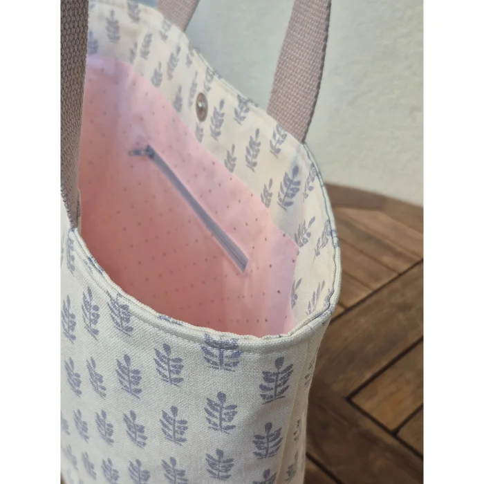 Minimal Leaf Pattern Handmade Shoulder Bag - 7