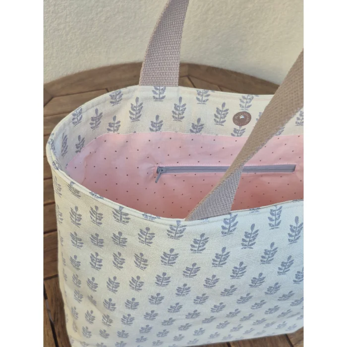 Minimal Leaf Pattern Handmade Shoulder Bag - 6