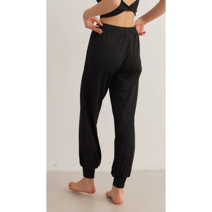 Siyah Yoga Pantolon - 2