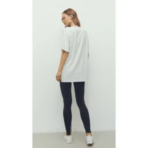 Oversize Tişört Bra Ve Yırtmaçlı Tayt Set - 4