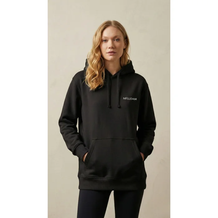 Minimal Siyah Sweatshirt - 2
