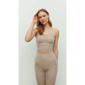 Pencere Detaylı Krem Bra - 1