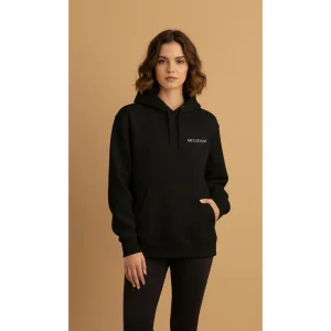 Minimal Siyah Sweatshirt - 1