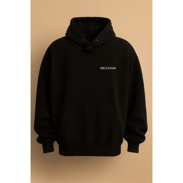 Minimal Siyah Sweatshirt - 3