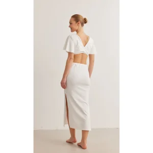 White Cult Skirt and Tiny Bustier Set - 3