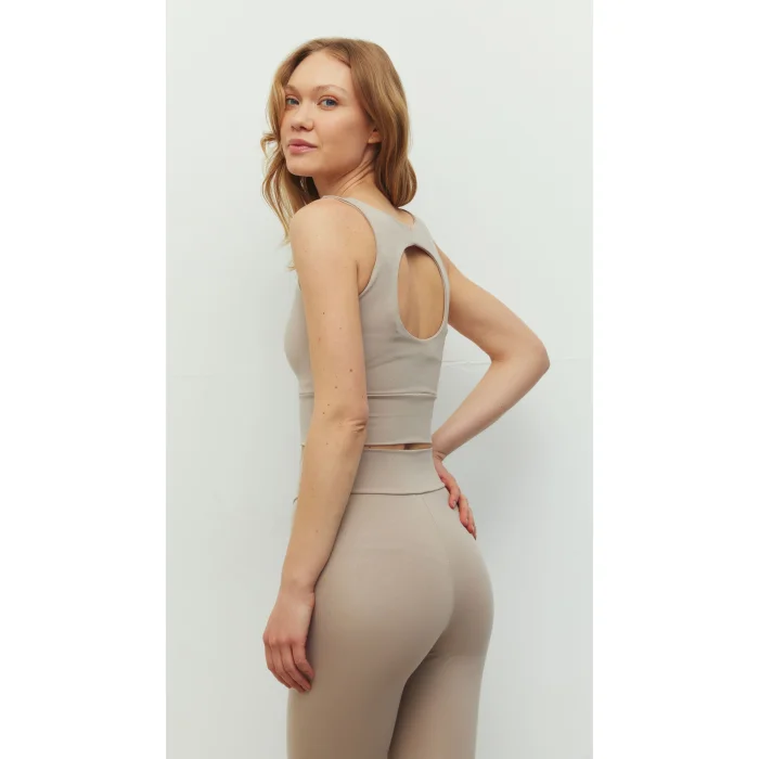 Pencere Detaylı Krem Bra - 4