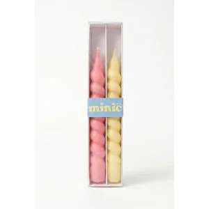 2'li Spiral Şamdan Mum - 1