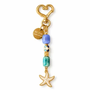 Aqua Dream Doğal Taşlı Deniz Yıldızı Anahtarlık - 1