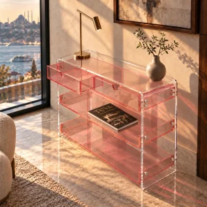 Monarch Consult Acrylic Console Table - 3