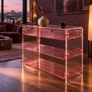 Monarch Consult Acrylic Console Table - 8