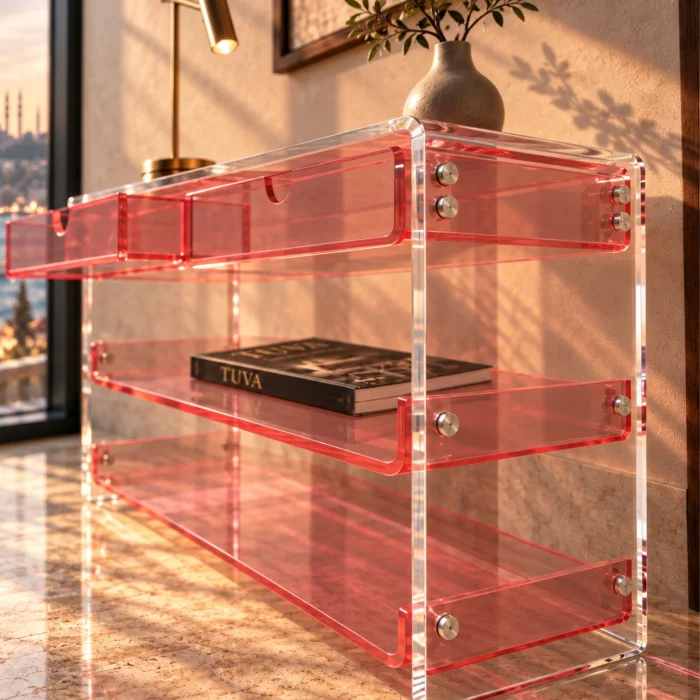 Monarch Consult Acrylic Console Table - 10