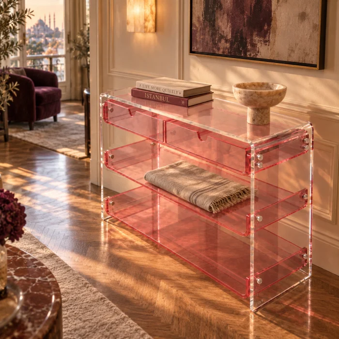 Monarch Consult Acrylic Console Table - 13