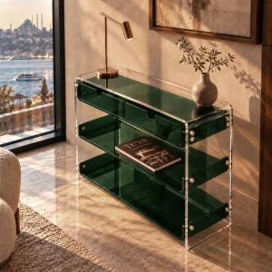 Monarch Consult Acrylic Console Table - 2