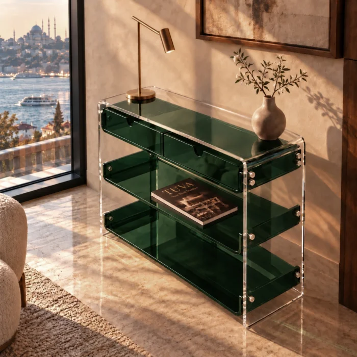 Monarch Consult Acrylic Console Table - 2