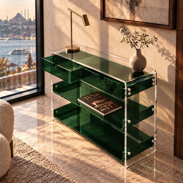 Monarch Consult Acrylic Console Table - 3