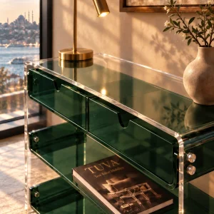 Monarch Consult Acrylic Console Table - 4