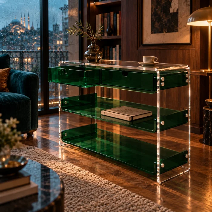 Monarch Consult Acrylic Console Table - 11